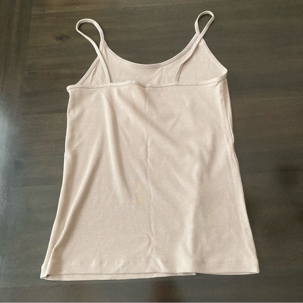 Ribbed Beige Tank Top - Picture 2 of 3